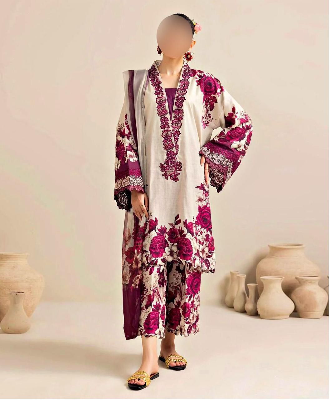 Lulusar MOST DEMANDING SILK EDITION 03PCS UNSTITCHED SUIT