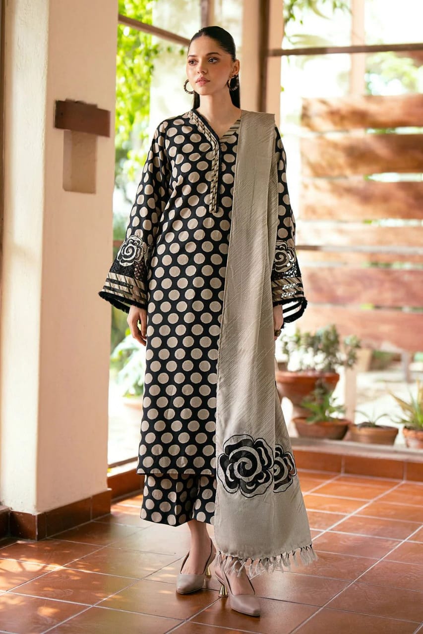 Baroque DHANK EDITION 03PCS UNSTITCHED SUIT