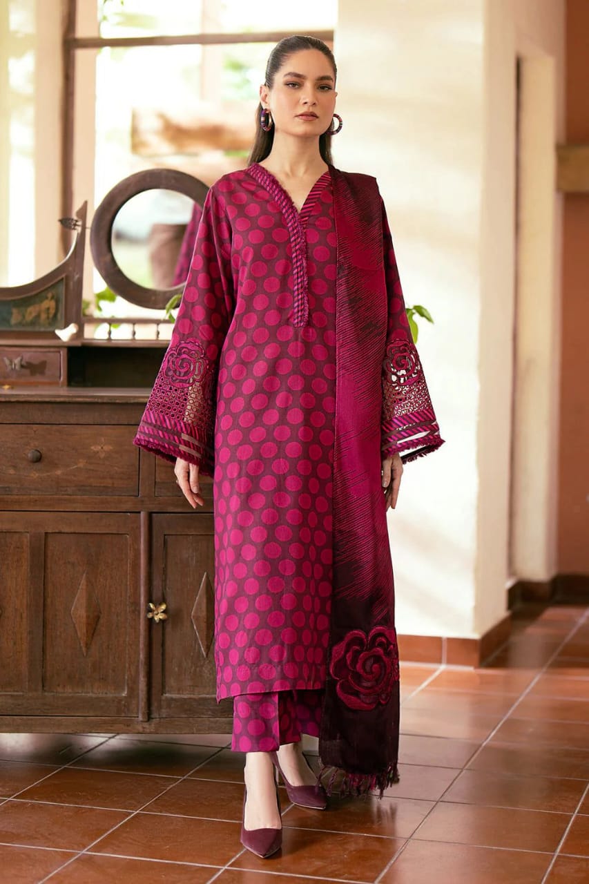 Baroque MOST DEMANDING EDITION DHANK 03PCS UNSTITCHED SUIT