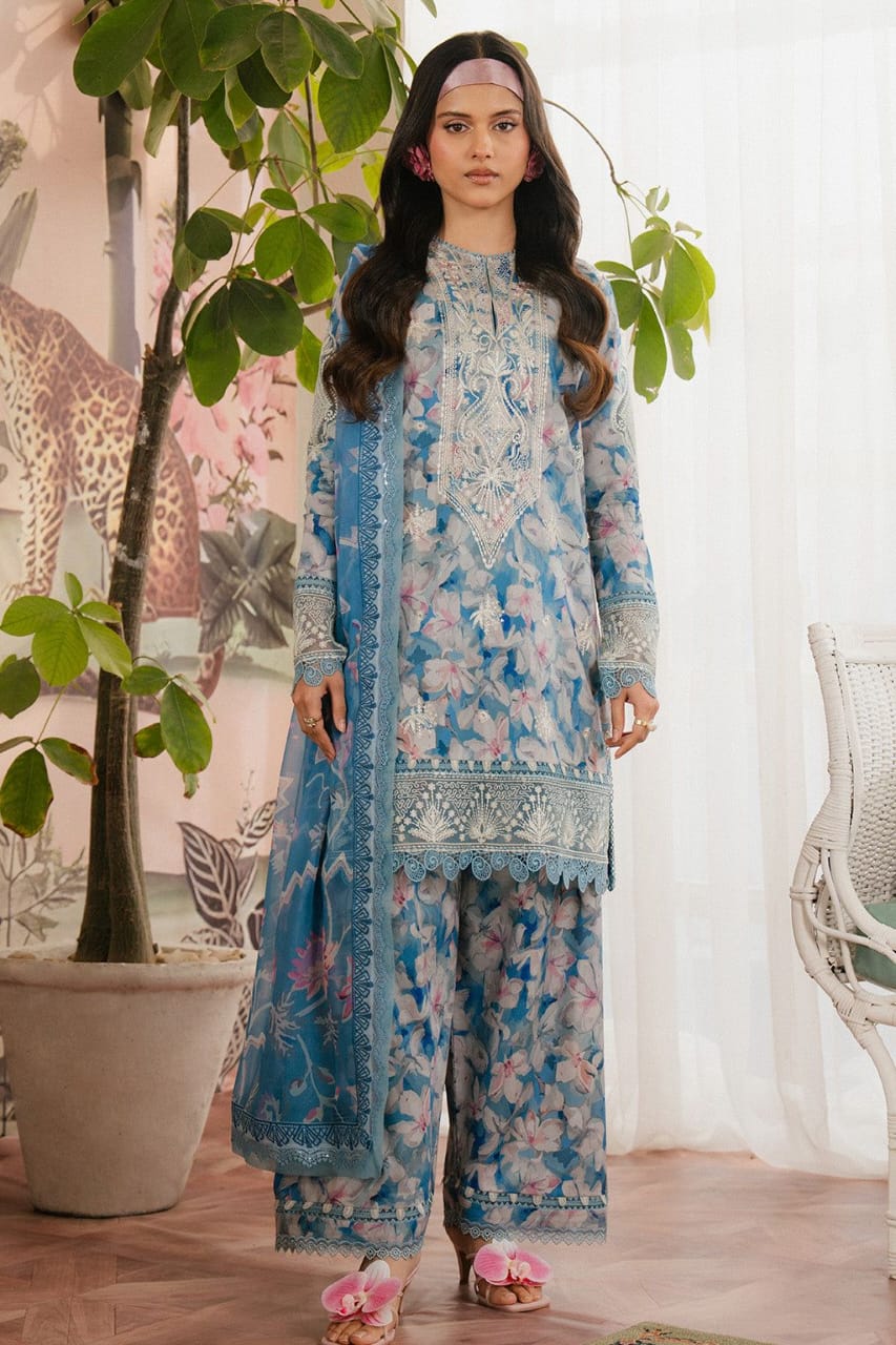 AFROZEH MOST DEMANDING EDITION 03PCS UNSTITCHED SUIT