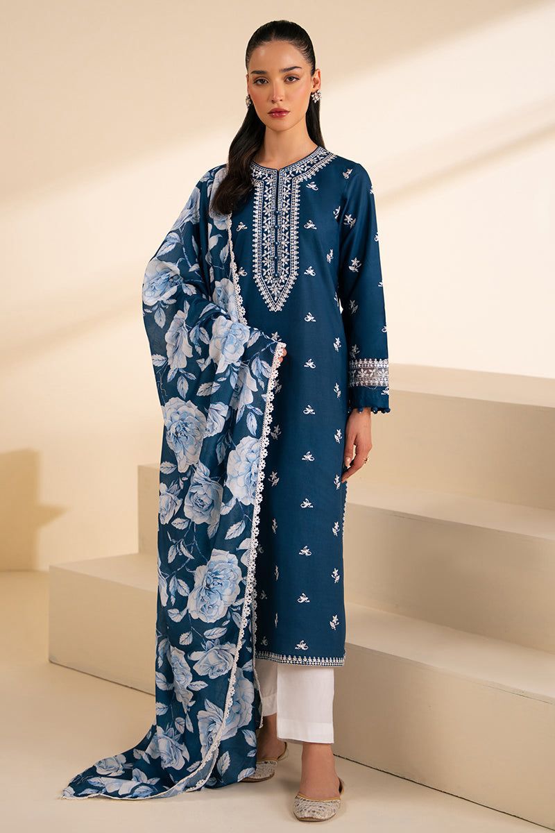 Crossstich DHANK MOST DEMANDING EDITION 03PCS UNSTITCHED SUIT