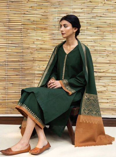 Aisling MOST DEMANDING DHANK EDITION 03PCS UNSTITCHED SUIT