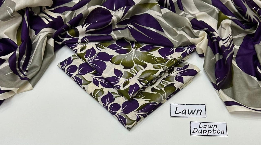 3pc Printed Lawn